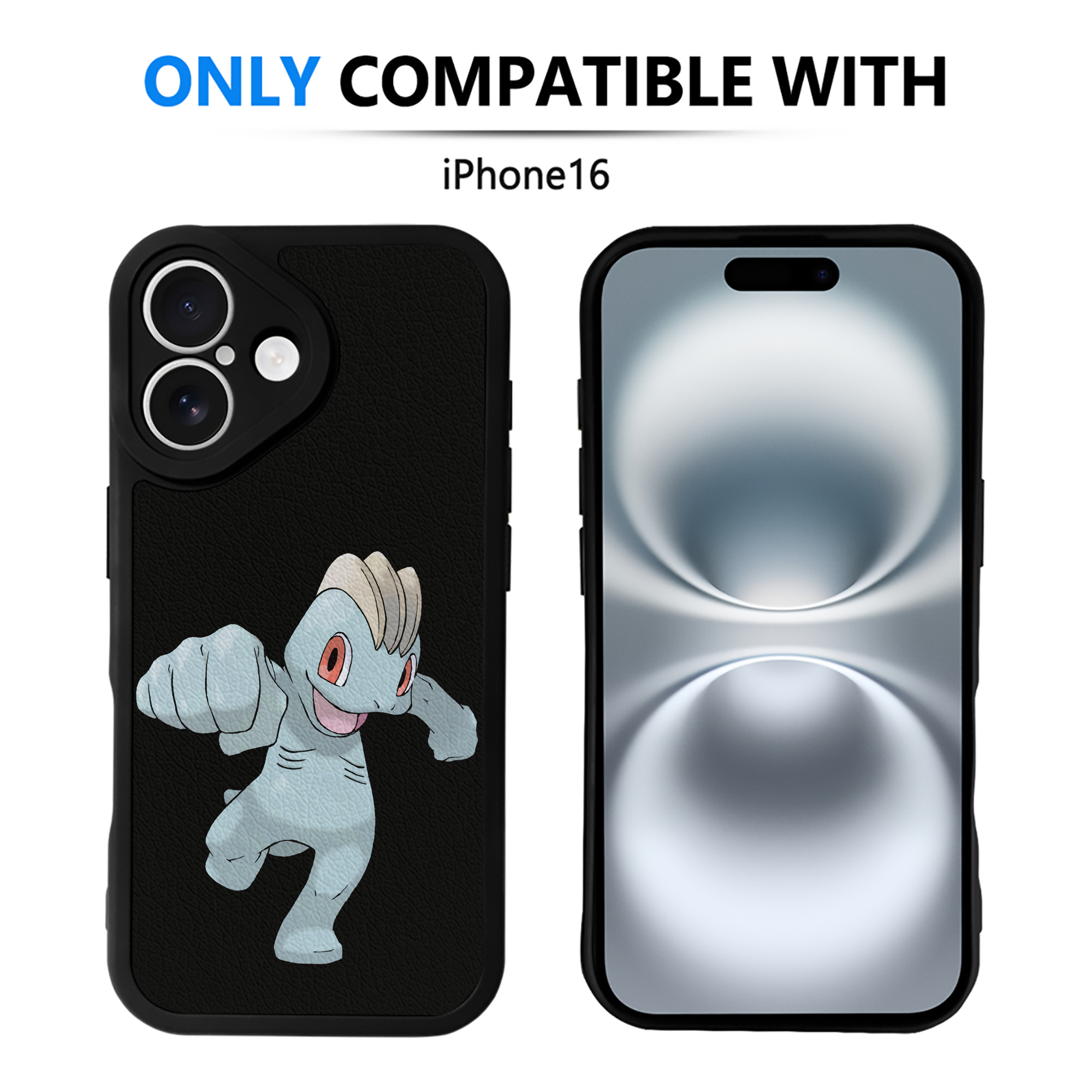 （画像用） ポケットモンスター Pokémon 【iPhone 16シリーズ対応】シリコンスマホケース（レザー調） 材質：シリコン